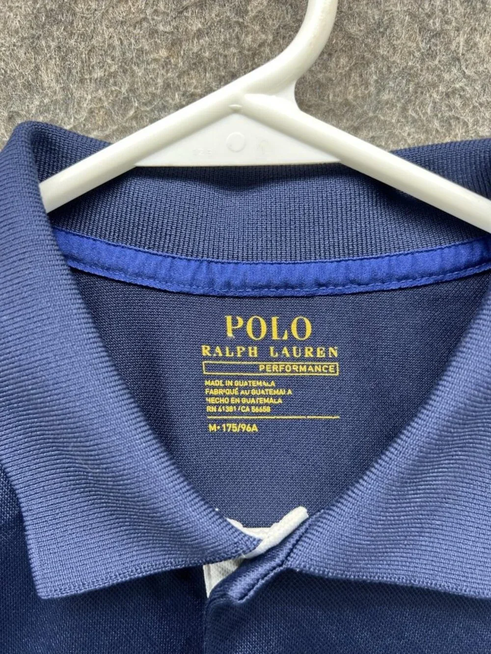 Polo Ralph Lauren Polo Shirt Men Medium Blue Colorblock Performance Golf Jersey